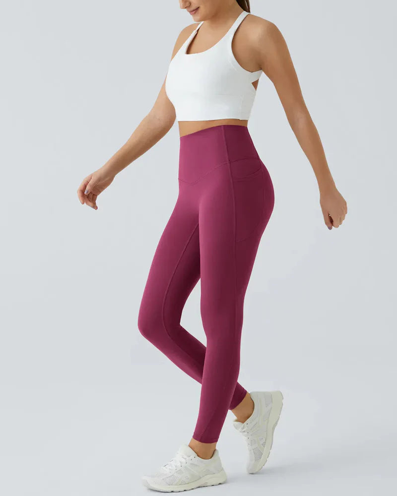 Hoge Taille Butt Lifting Buikcontrole Zijvak Shaping Training Legging