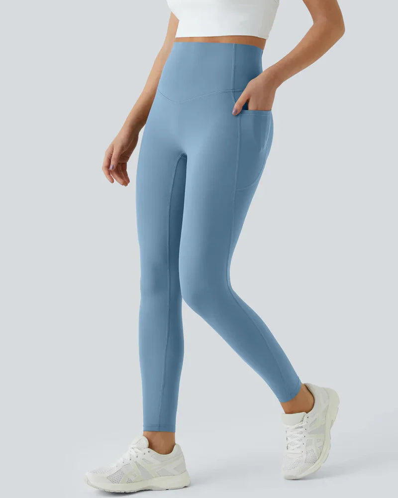 Hoge Taille Butt Lifting Buikcontrole Zijvak Shaping Training Legging