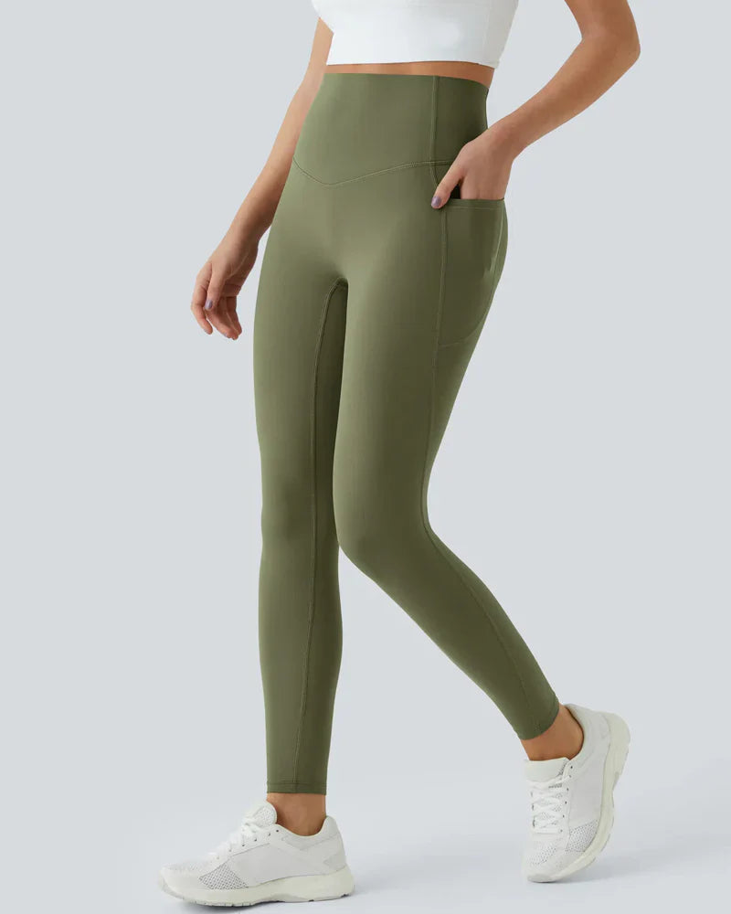 Hoge Taille Butt Lifting Buikcontrole Zijvak Shaping Training Legging