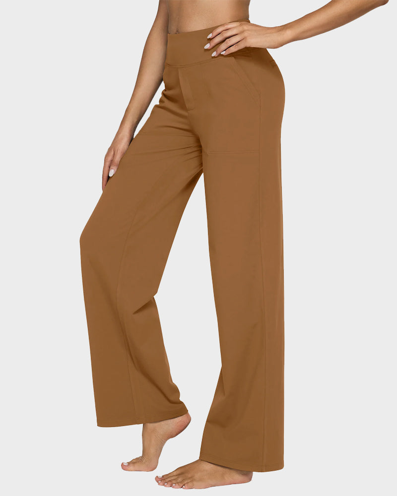 Losse Hoge Taille Zakelijke Casual Broek Yogabroek