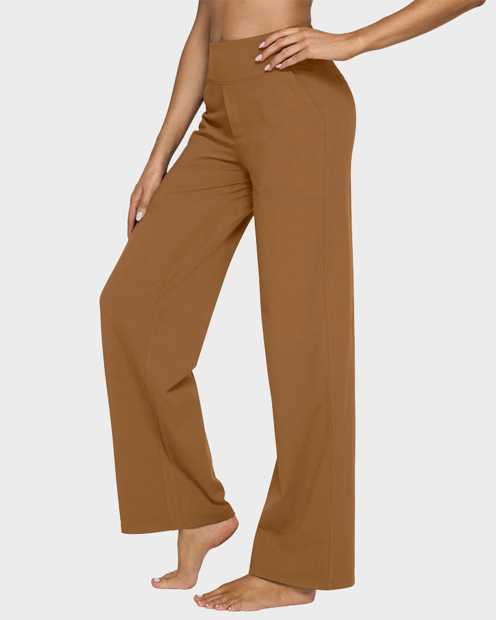 Losse Hoge Taille Zakelijke Casual Broek Yogabroek