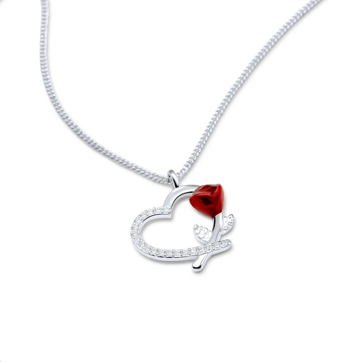 Zielsverwant - Roze Hart Ketting