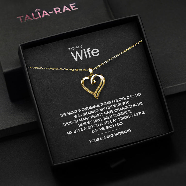 Aan mijn vrouw - Liefdeshartketting