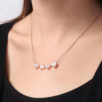Sterling Zilver Magnetische Schelp Vouwbare Klavertje Vier Ketting