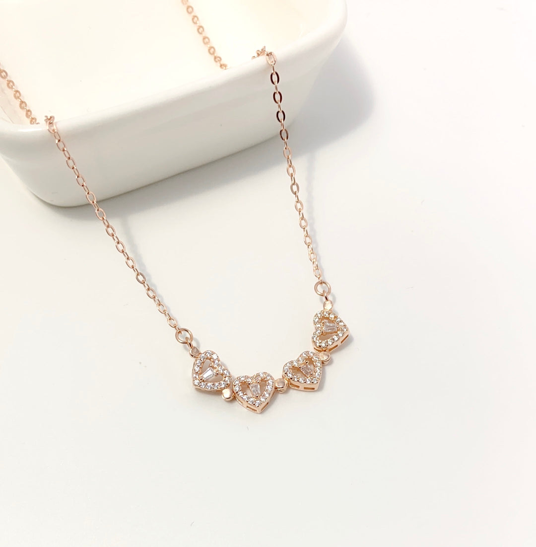 Sterling Zilver Magnetische Opvouwbare Klavertje Vier Ketting
