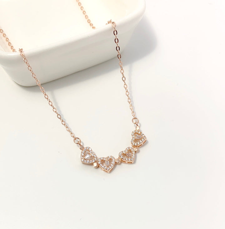 Sterling Zilver Magnetische Opvouwbare Klavertje Vier Ketting