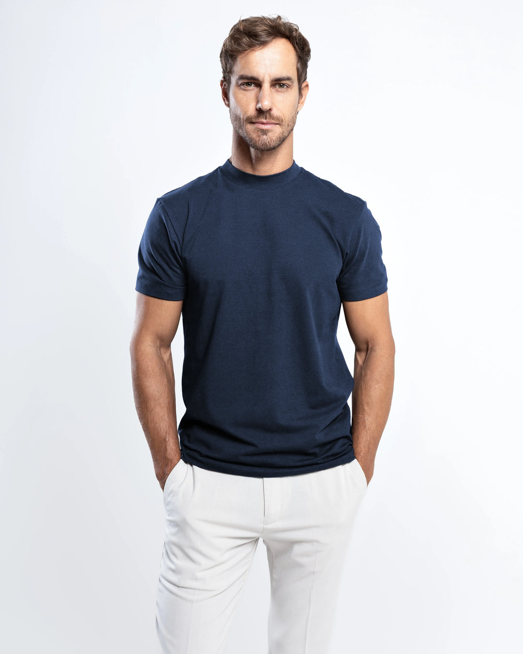 T-shirt met hoge hals – Grant