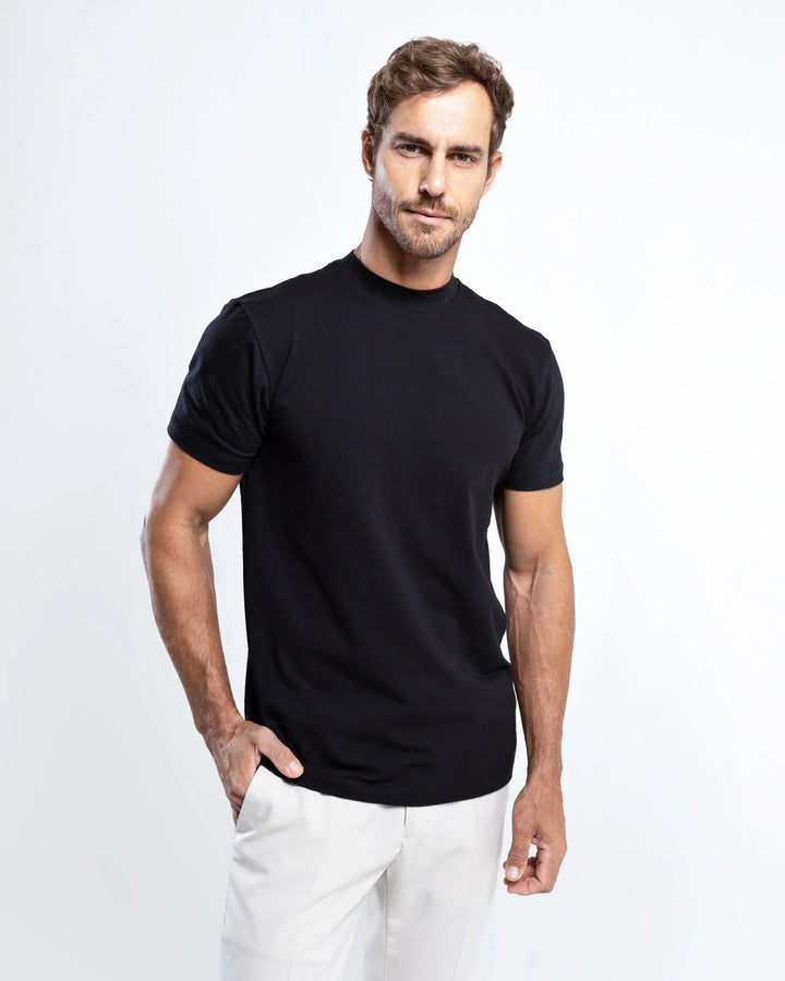 T-shirt met hoge hals – Grant