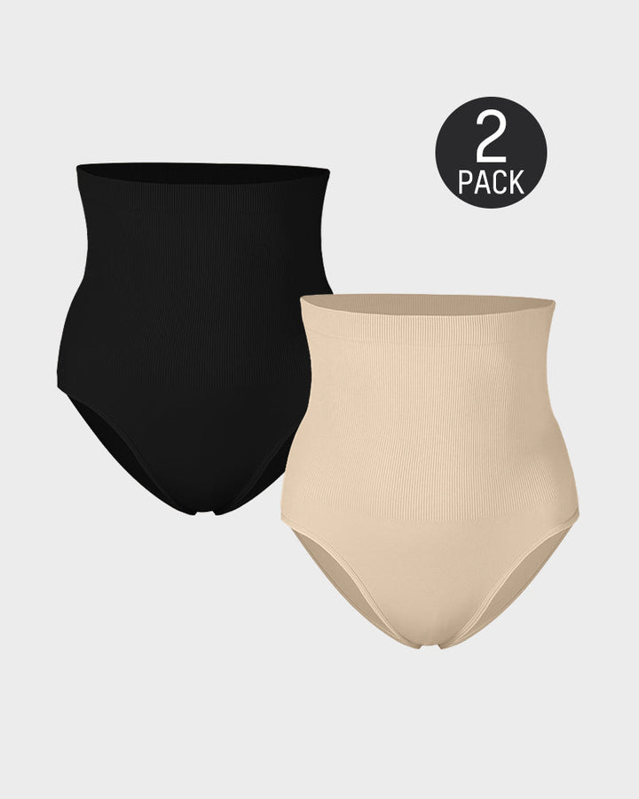 Corrigerend slipje met hoge taille (2 stuks)