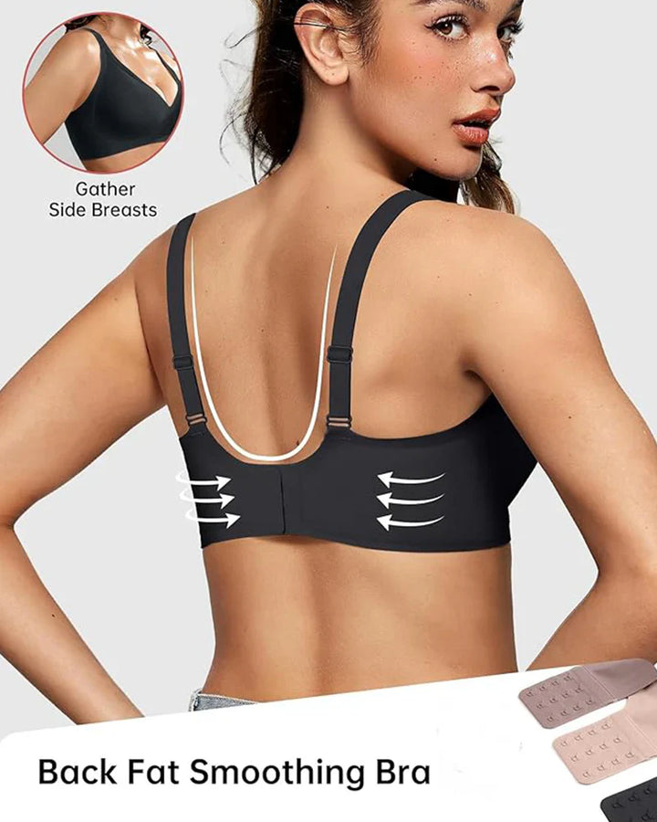 Naadloze diepe V push-up draadloze beha