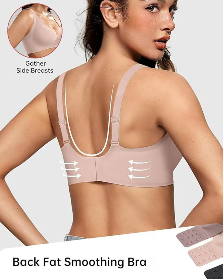 Naadloze diepe V push-up draadloze beha