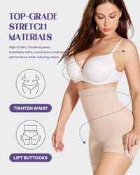 High Waist Short met Afslankend Effect voor de Dijbenen