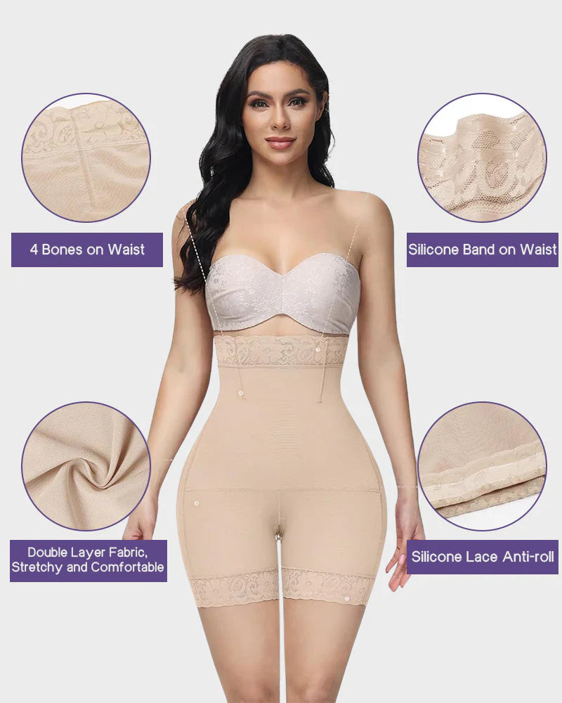 High Waist Short met Afslankend Effect voor de Dijbenen