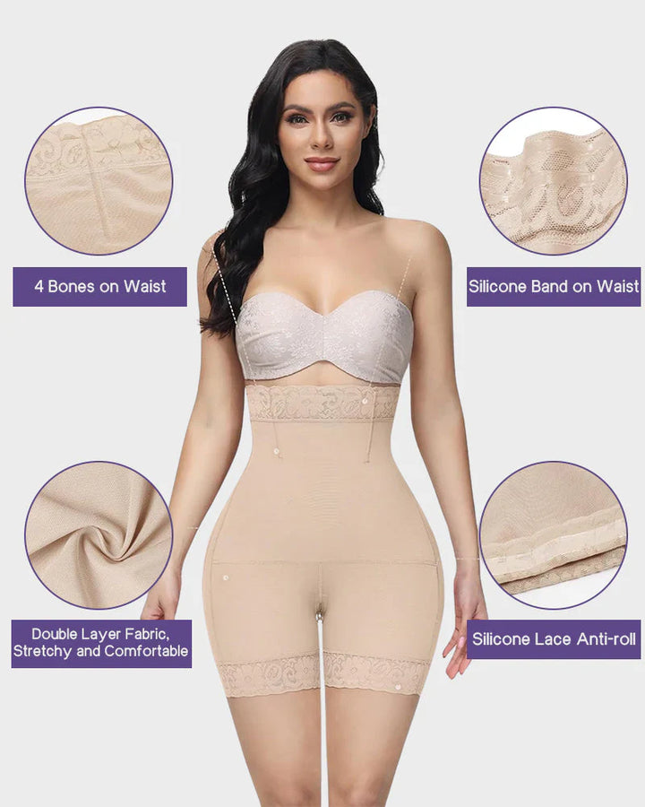 High Waist Short met Afslankend Effect voor de Dijbenen