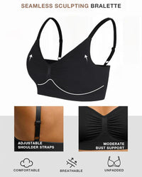 Draadloze Sculpt BH met volledige dekking en zonder vulling voor dames