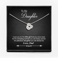 AAN MIJN DOCHTER, LIEFDE MAMA/ MAMA EN PAPA/ PAPA - Infinity Knoop Ketting