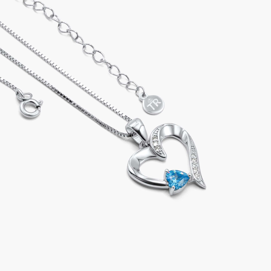 SOULMATE "ÉÉN WENS" Sterling Zilveren Heilig Hart Ketting - 5 Kleuren