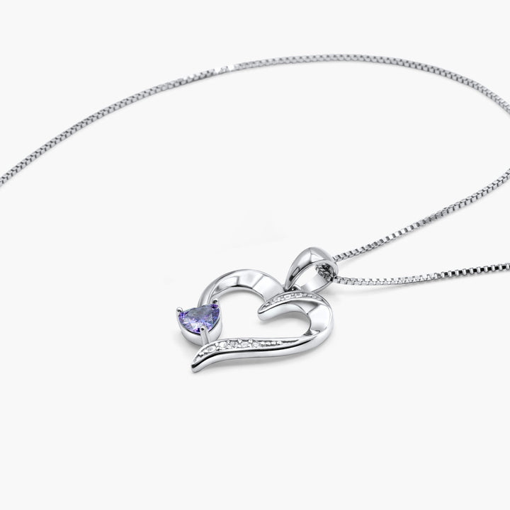 Zielsverwant In Mijn Hart - Sterling Zilveren Heilig Hart Ketting - 5 Kleuren