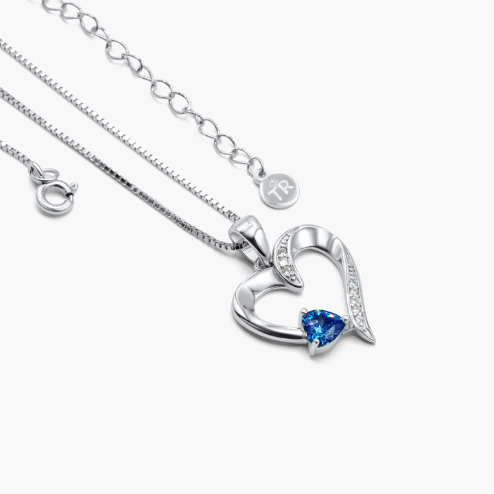 Jubileum - Sterling Zilveren Heilig Hart Ketting - 5 Kleuren