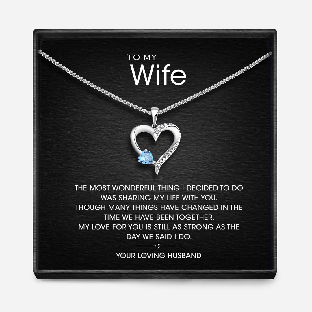 "AAN MIJN VROUW" - Sterling Zilver Heilig Hart Ketting - 5 Kleuren