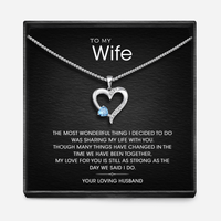 "AAN MIJN VROUW" - Sterling Zilver Heilig Hart Ketting - 5 Kleuren