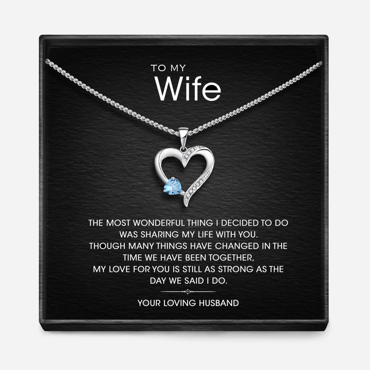 "AAN MIJN VROUW" - Sterling Zilver Heilig Hart Ketting - 5 Kleuren