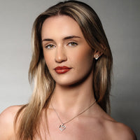 Mijn hele leven - Sterling zilveren Heilig Hart ketting - 5 kleuren