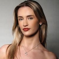Vrouw In Mijn Hart - Sterling Zilveren Heilig Hart Ketting - 5 Kleuren