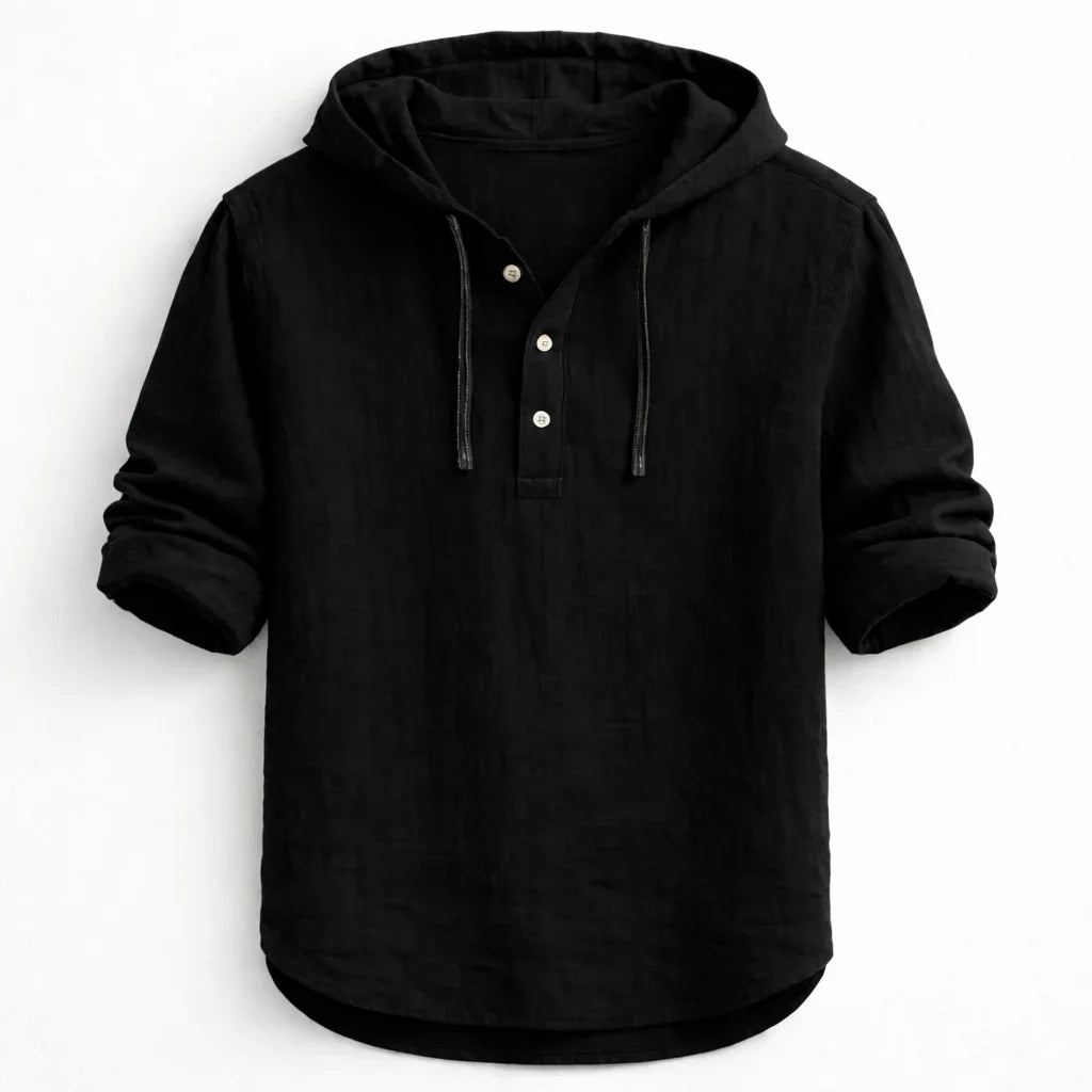 NobleLinen shirt met capuchon Dante