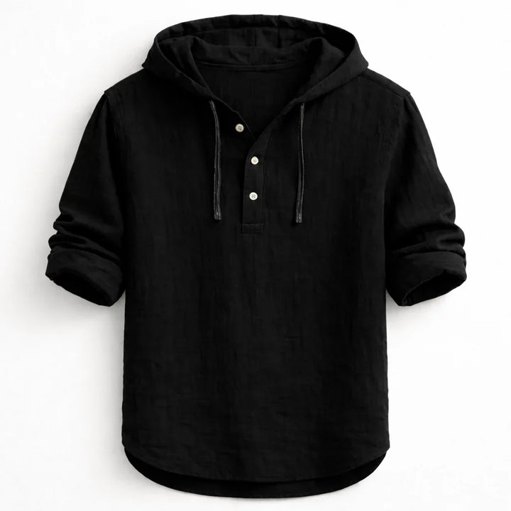 NobleLinen shirt met capuchon Dante