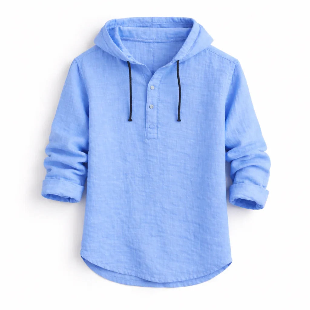 NobleLinen shirt met capuchon Dante
