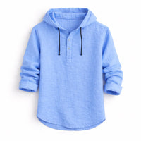 NobleLinen shirt met capuchon Dante