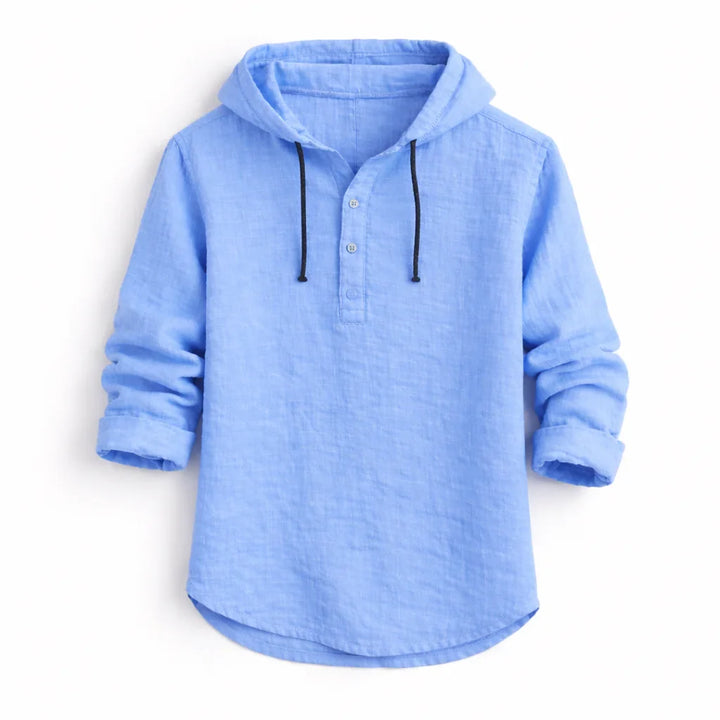 NobleLinen shirt met capuchon Dante