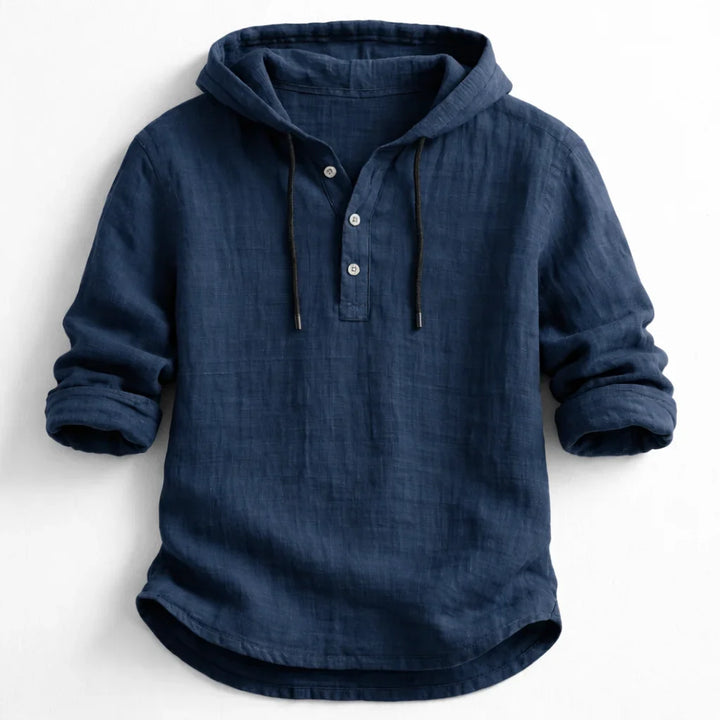 NobleLinen shirt met capuchon Dante