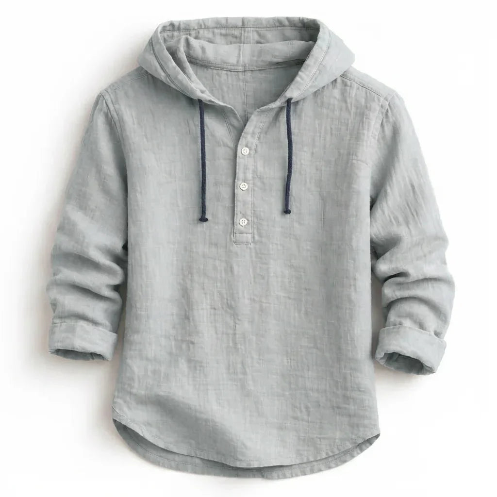 NobleLinen shirt met capuchon Dante