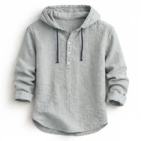 NobleLinen shirt met capuchon Dante