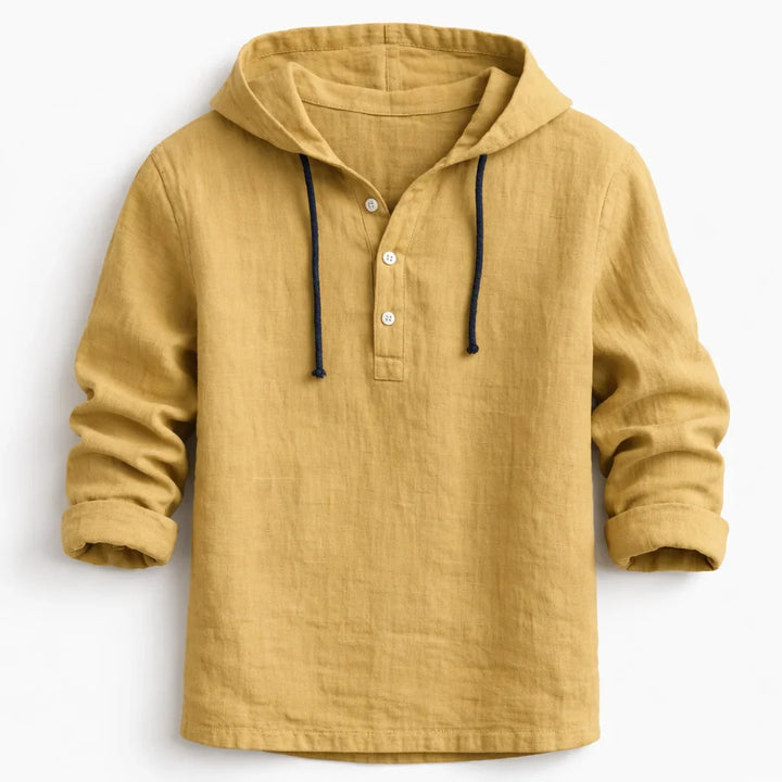 NobleLinen shirt met capuchon Dante
