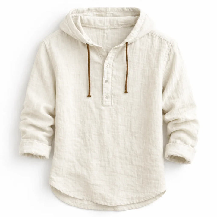 NobleLinen shirt met capuchon Dante
