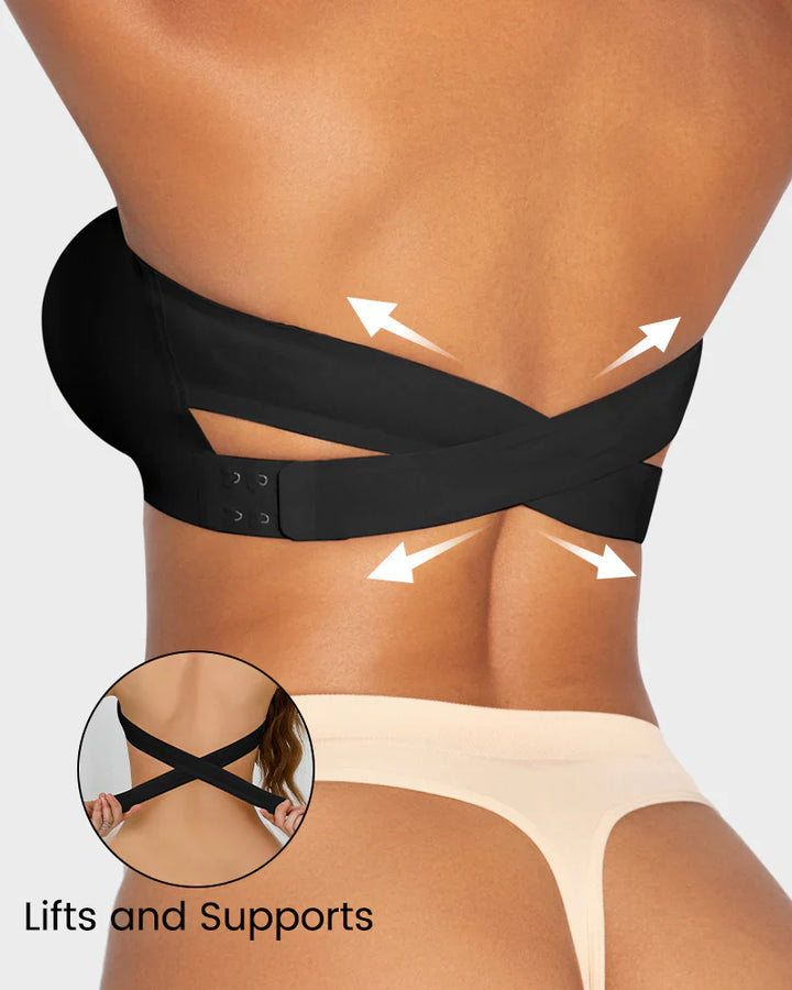 Antislip Crossover Zijhaak Bandeau BH