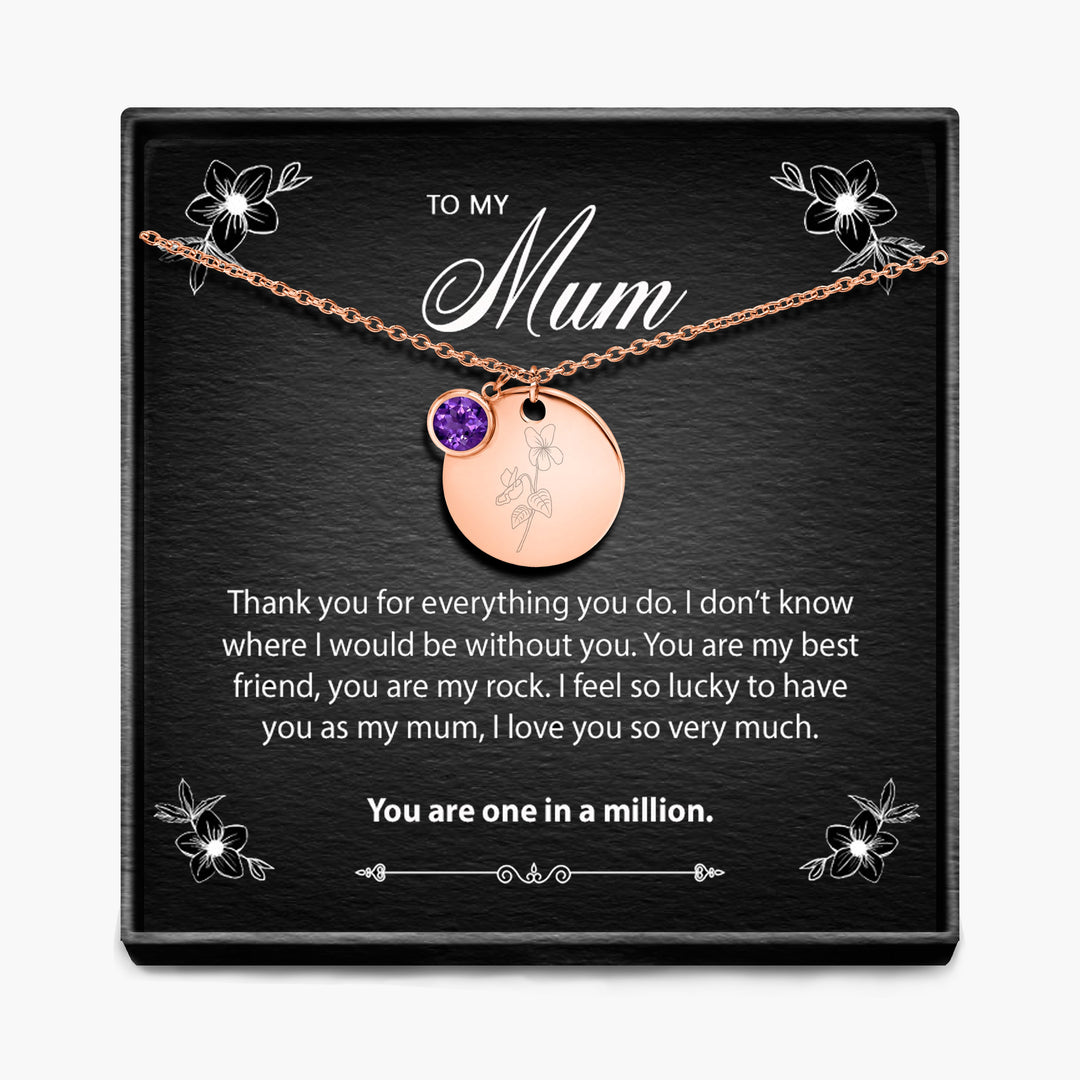 One In A Million - Geboortemaand Hanger Ketting