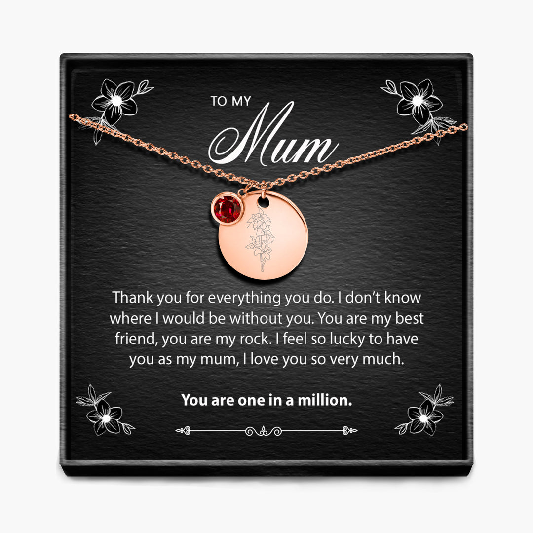 One In A Million - Geboortemaand Hanger Ketting