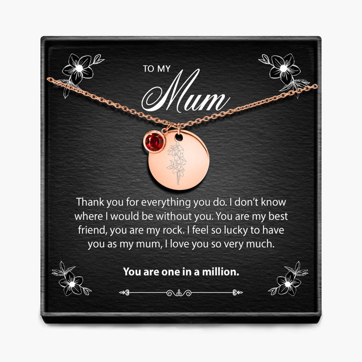 One In A Million - Geboortemaand Hanger Ketting
