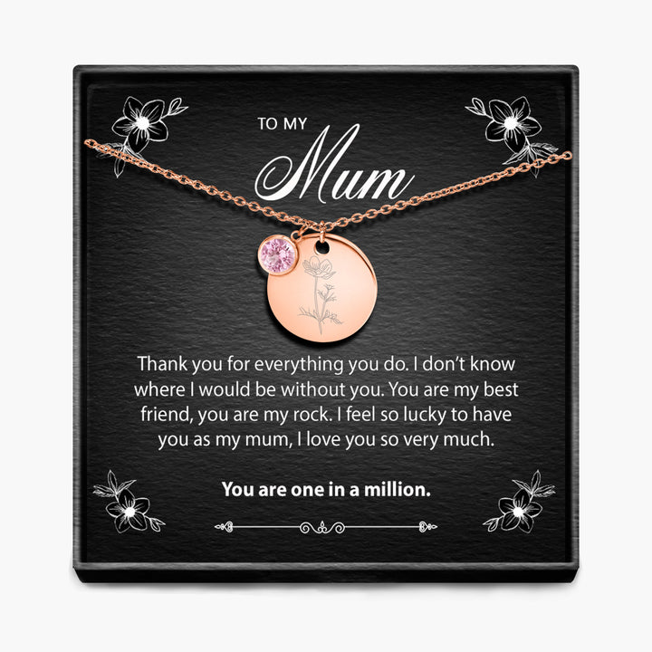 One In A Million - Geboortemaand Hanger Ketting