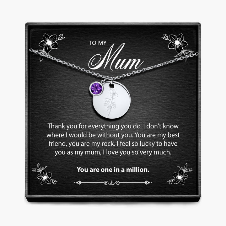 One In A Million - Geboortemaand Hanger Ketting