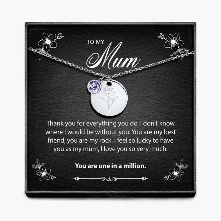 One In A Million - Geboortemaand Hanger Ketting