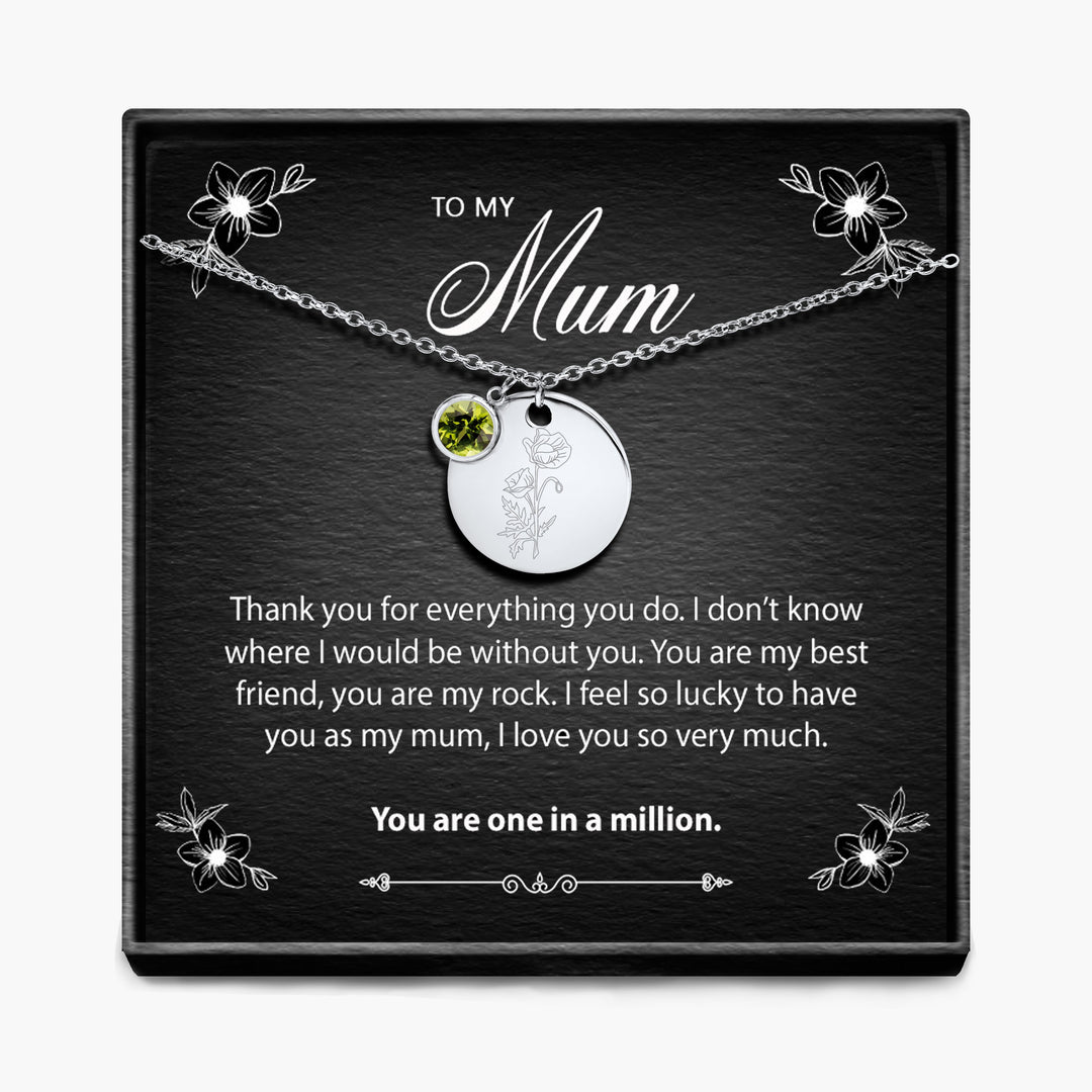 One In A Million - Geboortemaand Hanger Ketting
