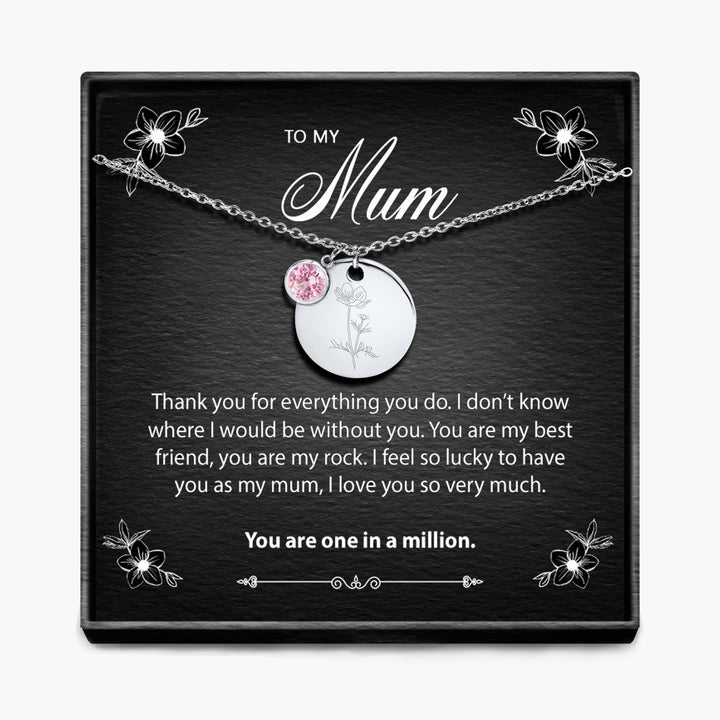 One In A Million - Geboortemaand Hanger Ketting
