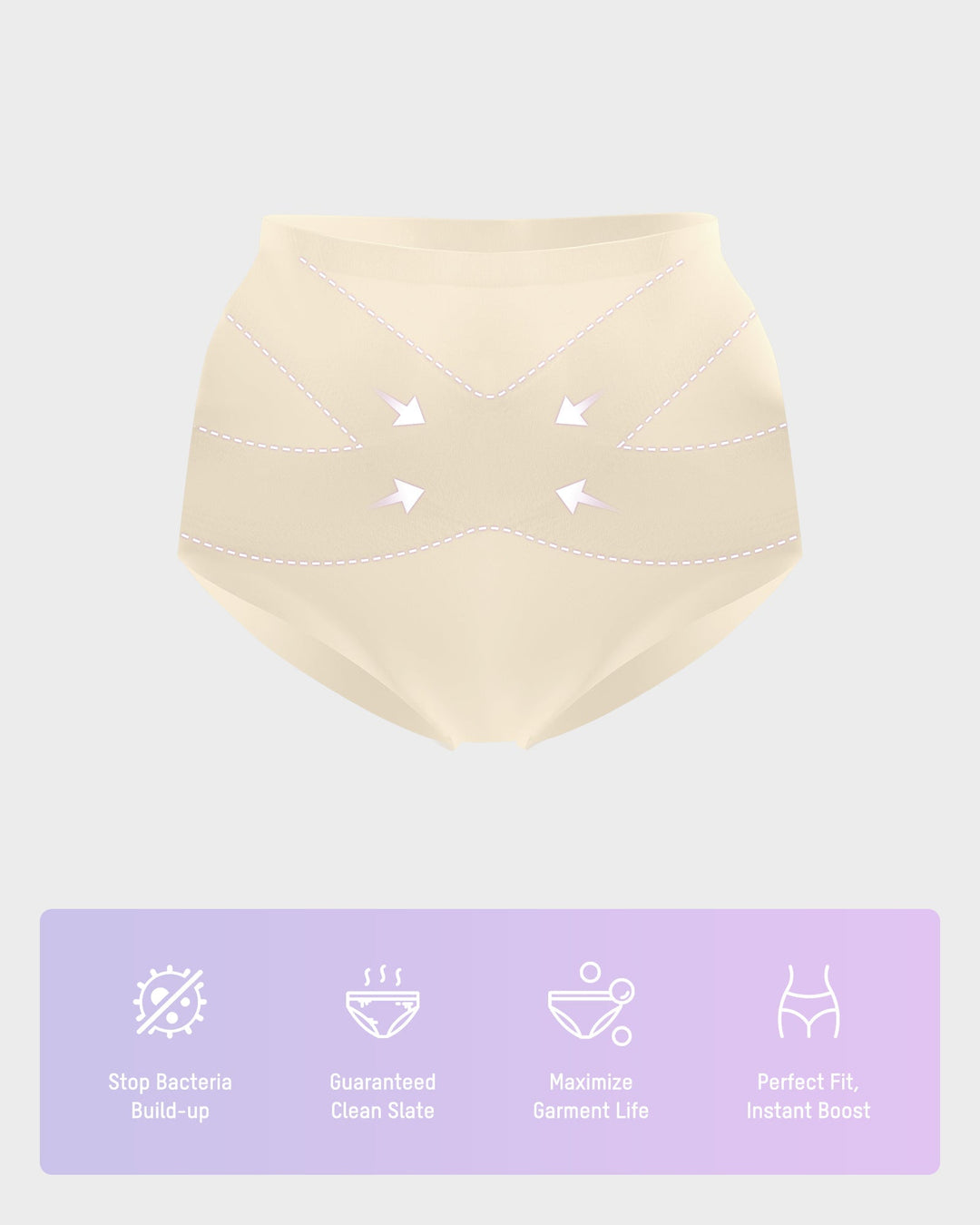 Naadloze High Waist Corrigerende Slips (5-pack)