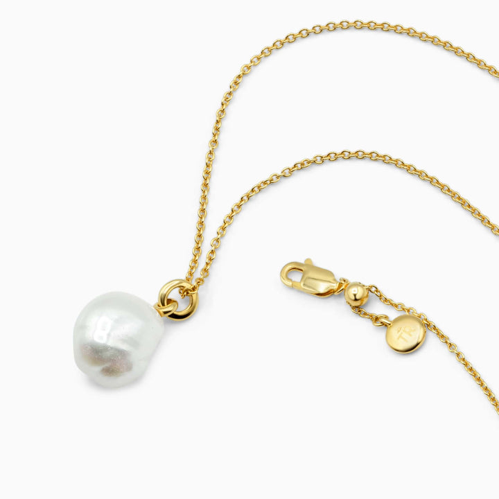 Levenslange Herinneringen Aanstaande Vrouw - Zoetwater Barokke Parel Hanger Ketting