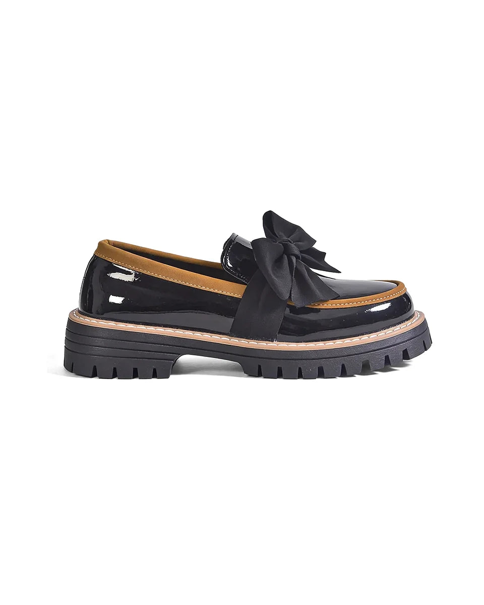 Valerie Bow Plateau Loafers